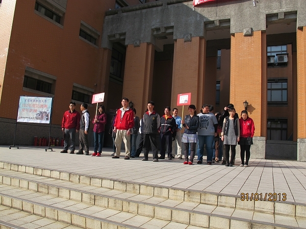 本校防护团消防组配合演练 - 