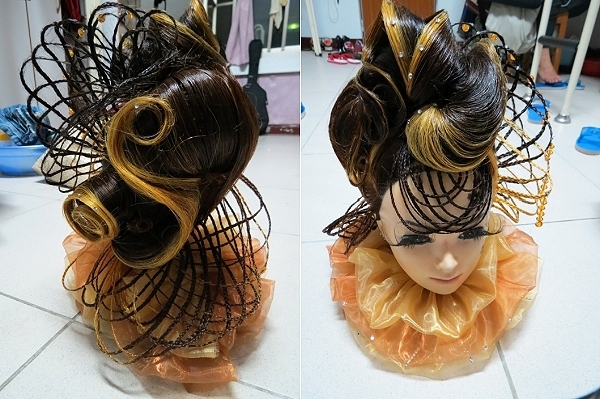 时尚1A荣获「创意编梳作品完成组」冠军之作品 - 