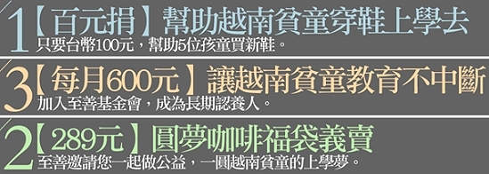 国际志工爱绵延 协助推动越南贫童助学三部曲计画 - 