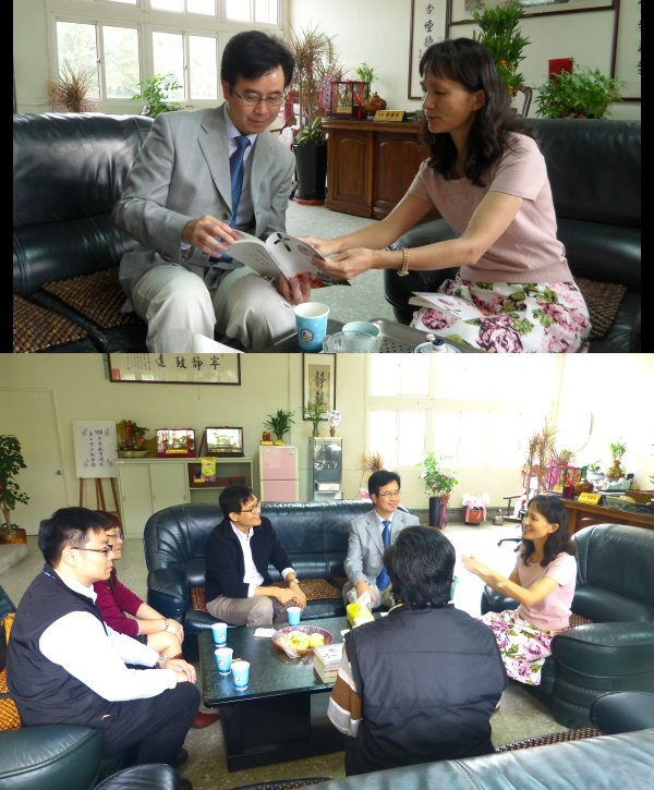 王董事长与崙背国中师长互动交流 - 