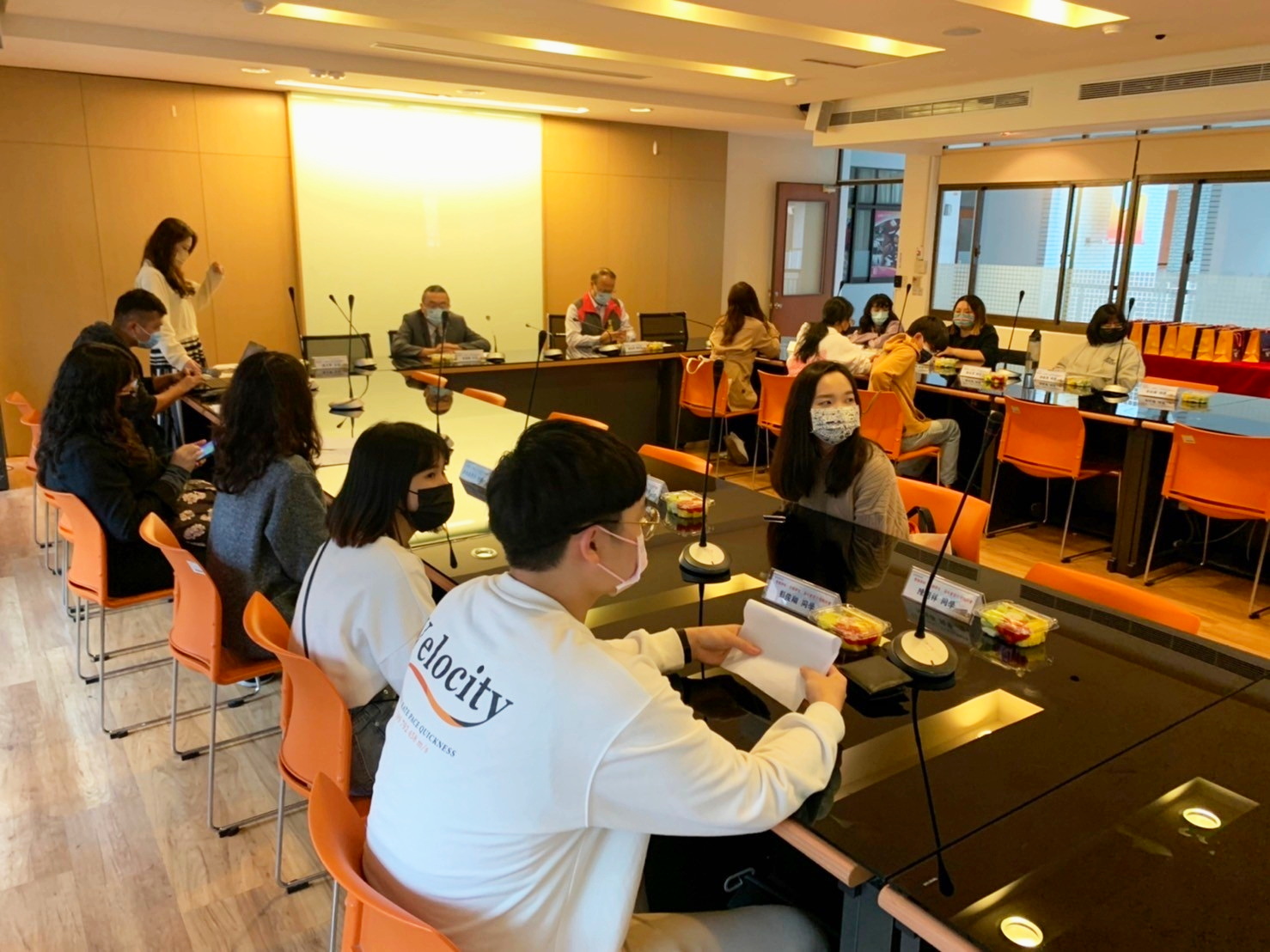 2.育达科大特别在学生出国前安排了启航座谈