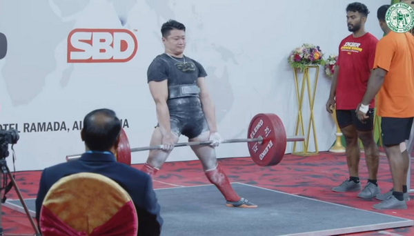 4-1.育達科大休運系謝誌紘同學參加「2023年亞洲健力錦標賽」硬舉255KG榮獲金牌